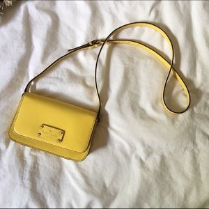 Kate spade small yellow cross body