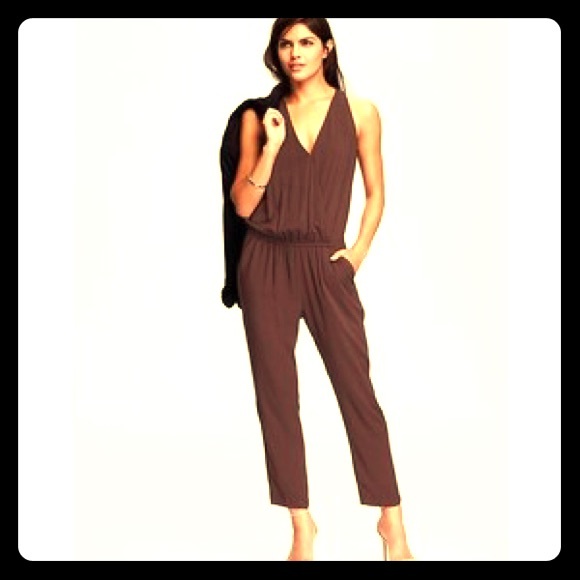 Brown old navy jumpsuit