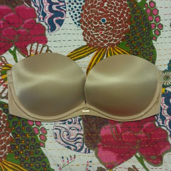 Push up very sexy gel strapless nude bra