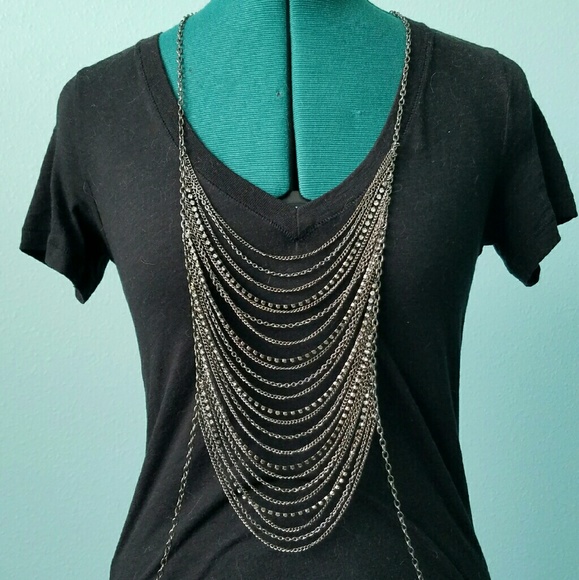 Bebe Body Jewelry Body Armor Necklace