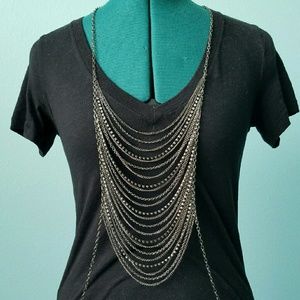 Bebe Body Jewelry Body Armor Necklace