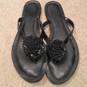 Alfani Black dress flip flops