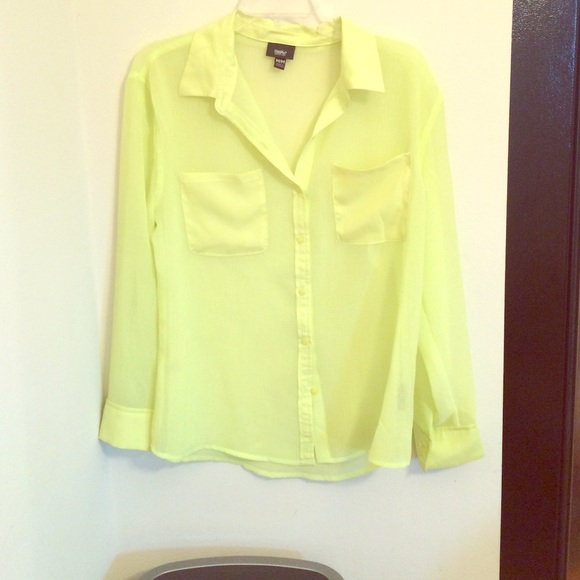Yellow/lime sheer top!