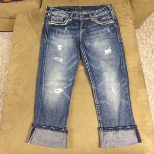 Silver Brand denim Capri- like new little wear