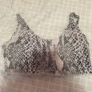 American Apparel Snake Skin Crop Top