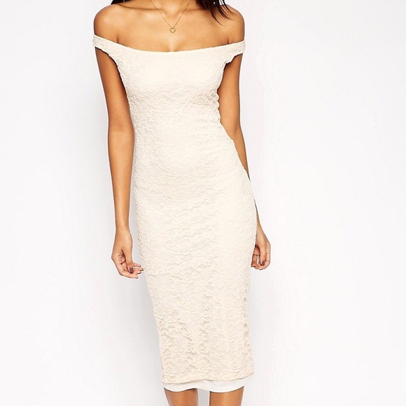 asos lace midi dress