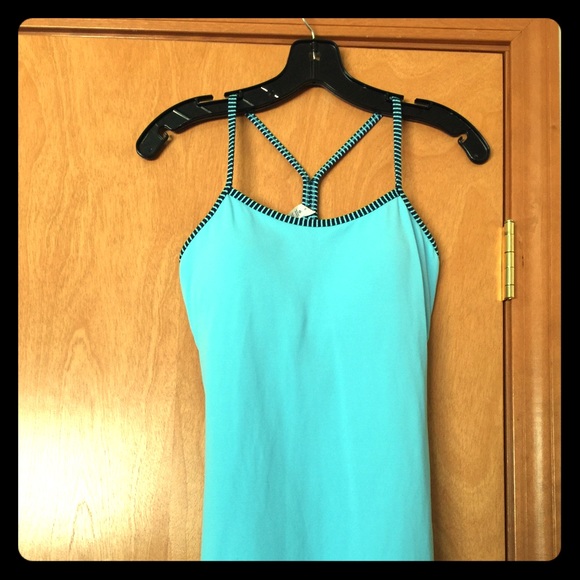 Power Y lululemon baby blue tank