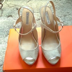Silver Strappy Heels from INC