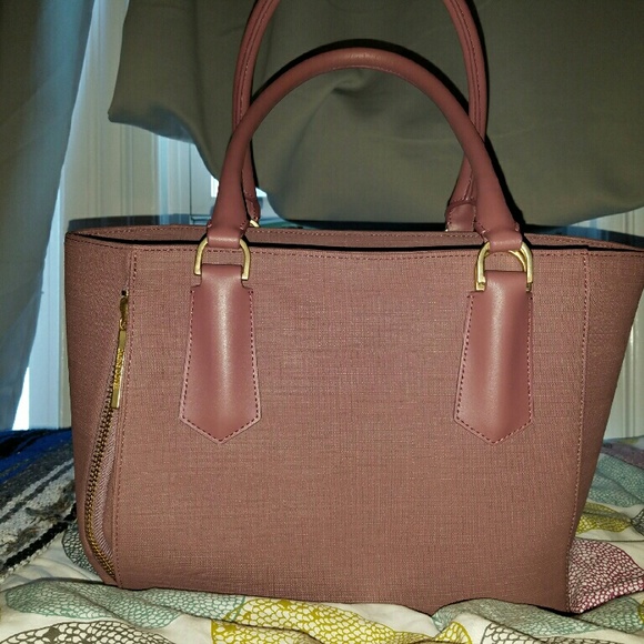 Dagne Dover mini tote in dusty rose