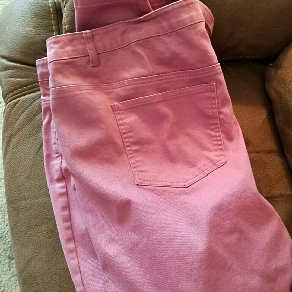 Plus size tall colored jeans
