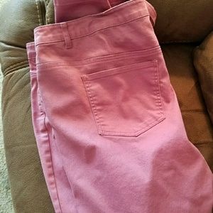 Plus size tall colored jeans