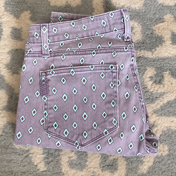 Printed Paige Skinny Jeans