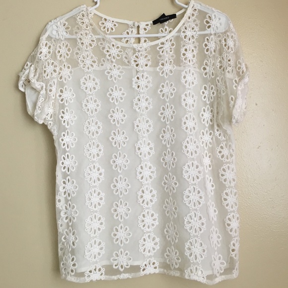 Sheer floral top