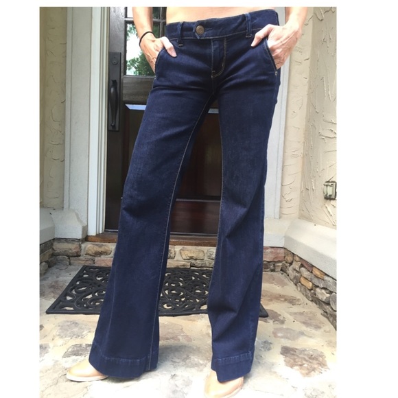 American Eagle Stretch Flare Jeans Dark Blue