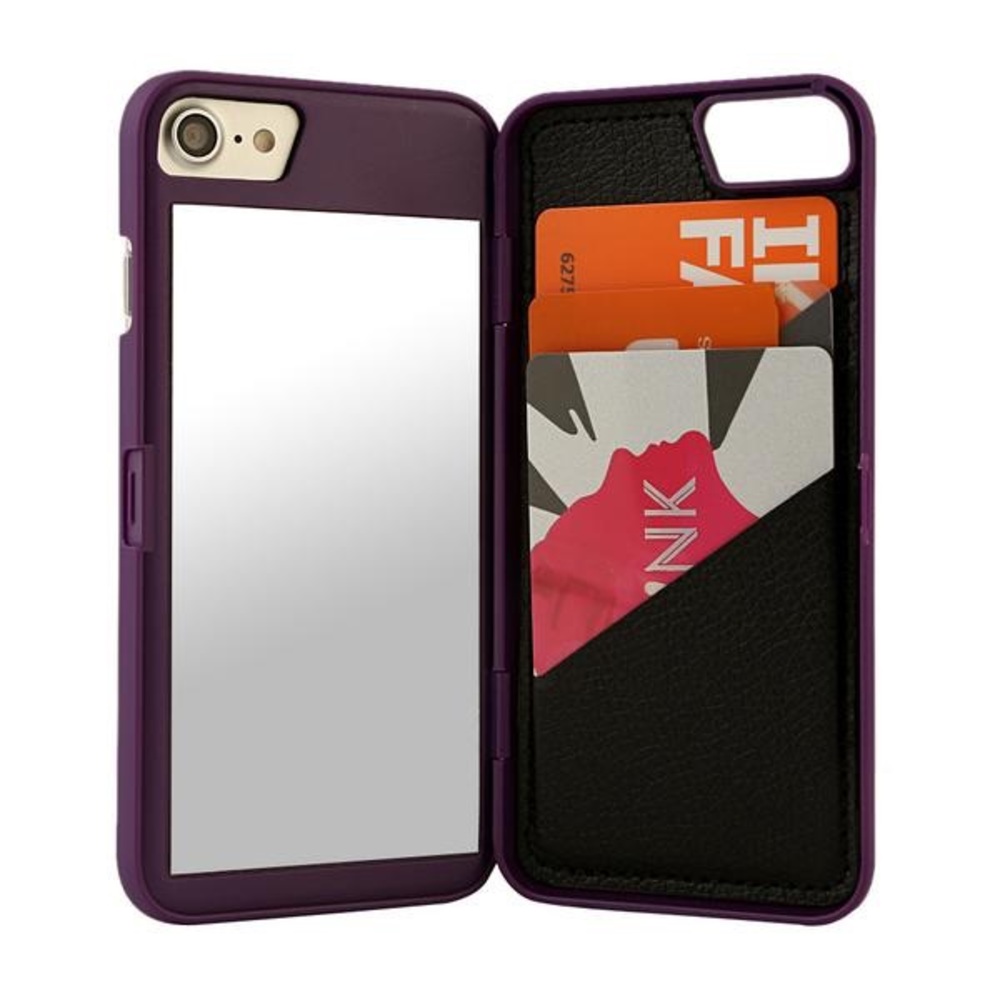 MIRROR & WALLET CASE PURPLE. BUY 1 GET 1 FREE