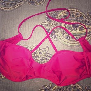 Hot pink bikini top