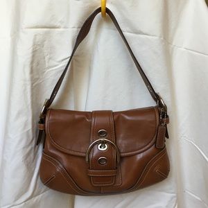 Coach Soho Flap Hobo Purse Cognac
