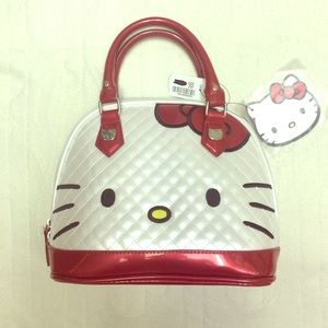 Loungefly Loves Hello Kitty patent handbag NWT