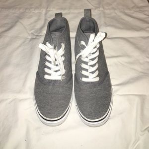 Grey High Top Shoes