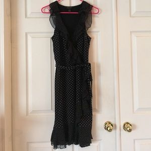 White House Black Market polka dot dress