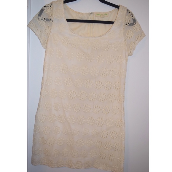 Cream floral lace dress from urban outfitters!