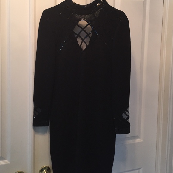 St. John evening black dress