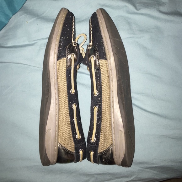 Black Sparkly Sperrys - Picture 4 of 4