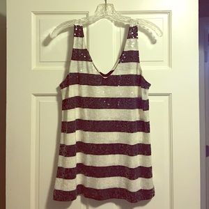 J Crew sequin tank top