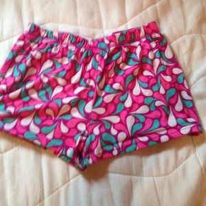Girls paisley patterned pajama shorts size 7/8