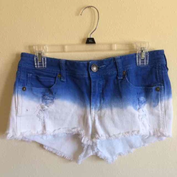 RARE Kendall & Kylie Blue/White Shorts Size 7