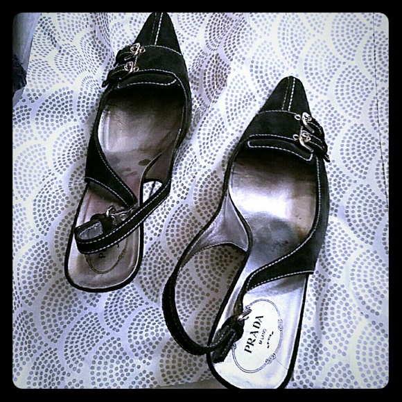 Prada slingbacks, size 40, US/Canada size 10