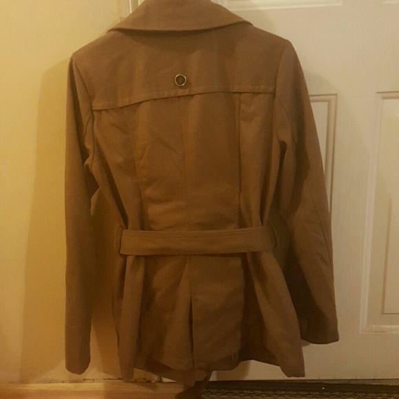 NWOT, NEVER WORN BROWN PEACOAT - Picture 4 of 4