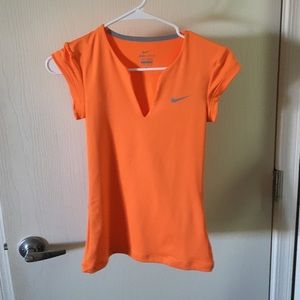 Nike Orange Dri-fit workout top
