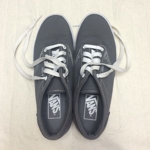 Gray thin sole Vans size 7 womens worn once