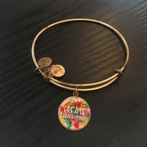 Alex &Ani "Create Piece of Mind" expandable bangle