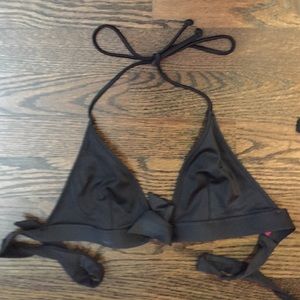 Black bow bikini top. Victoria's Secret