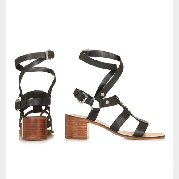 Topshop "valley" strappy sandals size 8.5 - Picture 2 of 4