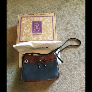 Brighton Emma Black and Brown Shoulder Bag