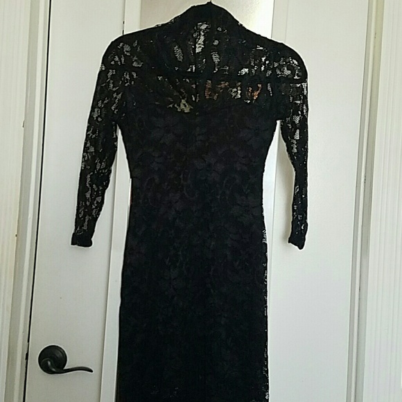 ASOS BNWOT black lace dress