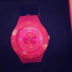 Pink and orange juicy couture watch