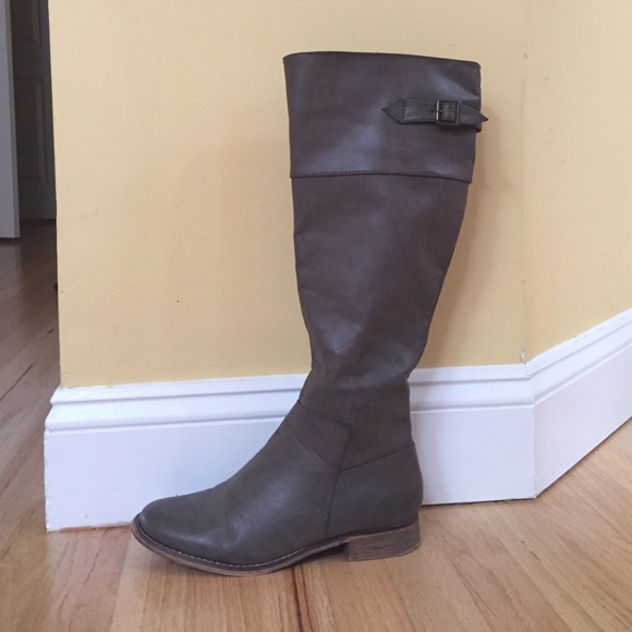Grey High Boots