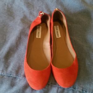 Steve Madden Red Suede Flats