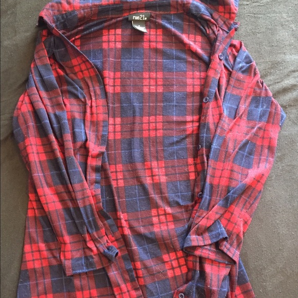 3/4 Sleeve Flannel Shirt