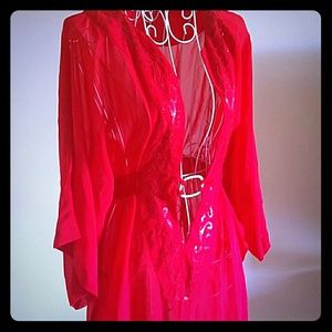 Beautiful Dark Coral Swim Suit Cover Up