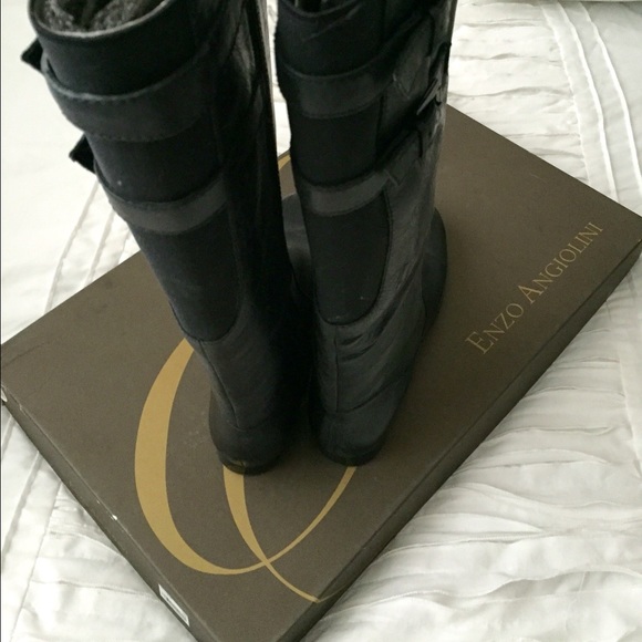 Enzo Angioalini black leather riding boots - Picture 4 of 4