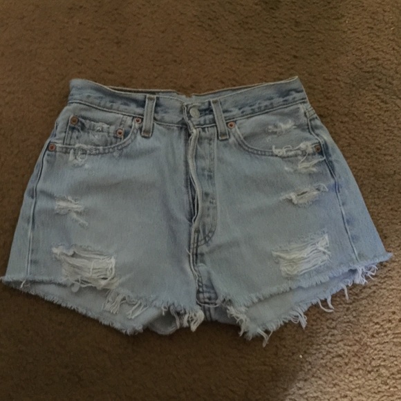 High waisted Levi's shorts