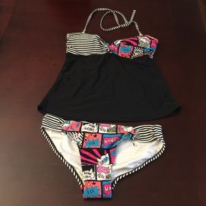 OP Fashion Comic Strip Tankini