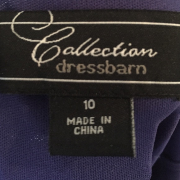 Beaded purple one-shoulder occasion dress - Picture 4 of 4