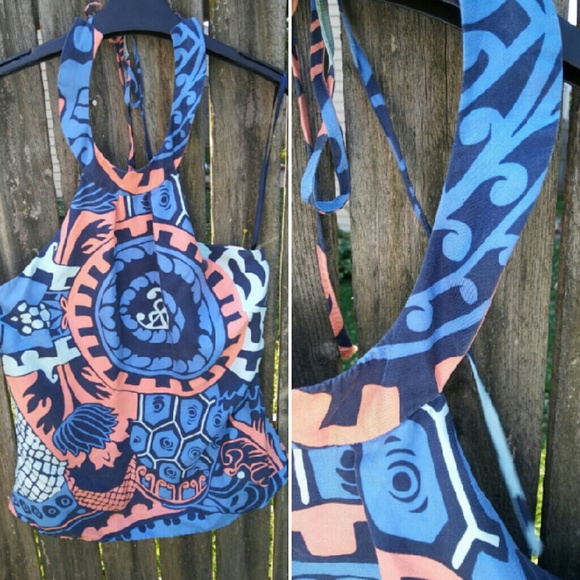 Printed Multicolored Halter