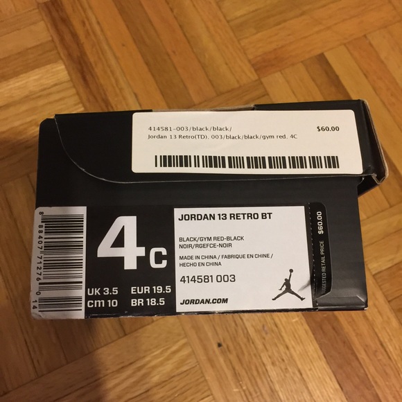Toddlers Jordan Sneakers. Size 4c